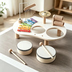 Montessori Wooden Musical Activity  Toy Table for Toddlers