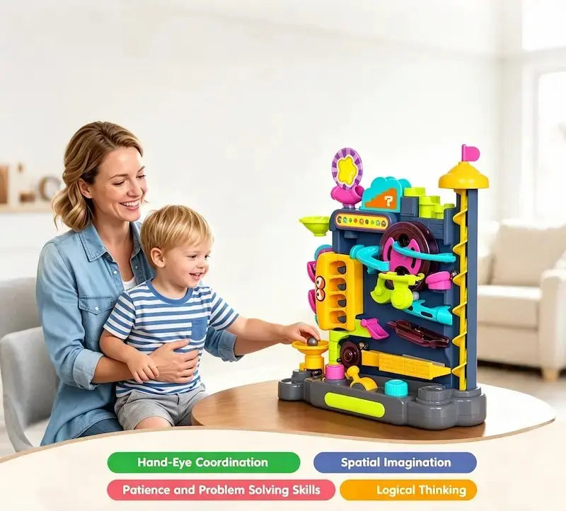 3D Marble Run Obstacle Adventure Game for kids