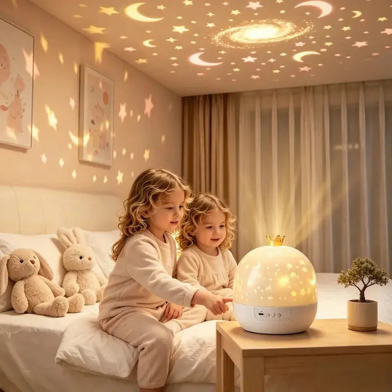 Rotating Star Projector & Kids Night Light for Bedroom