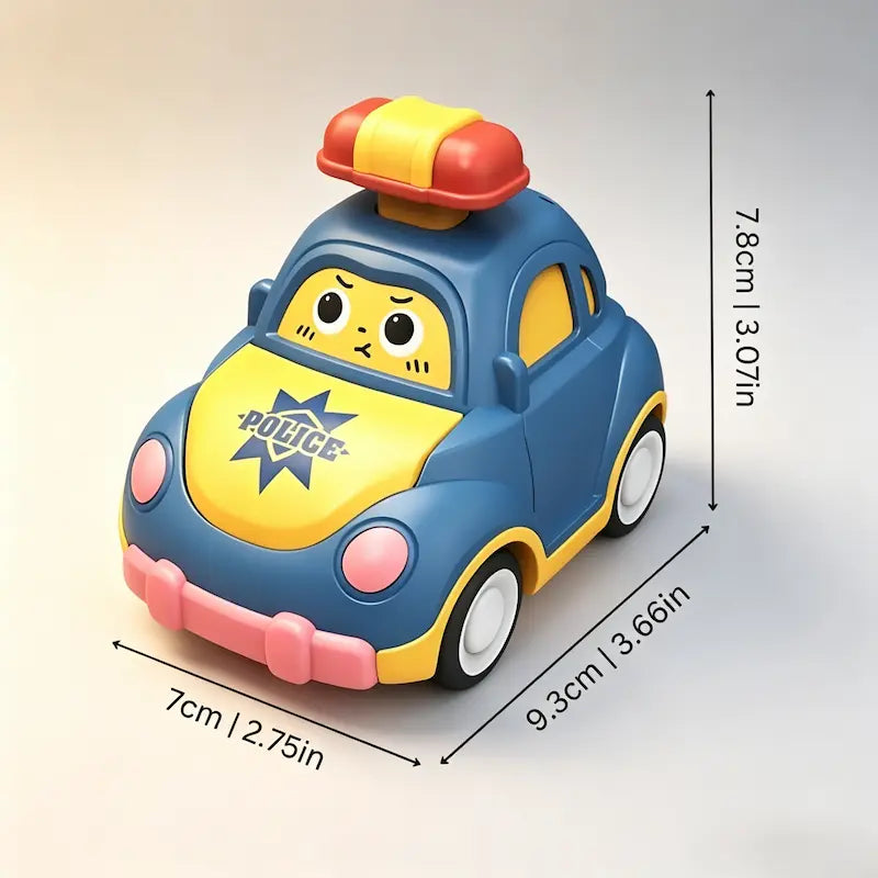 Cartoon Press & Go Toddler Toy Cars