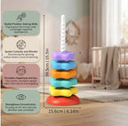 Rainbow Spinning Tower | Montessori Fine Motor Skill Toy