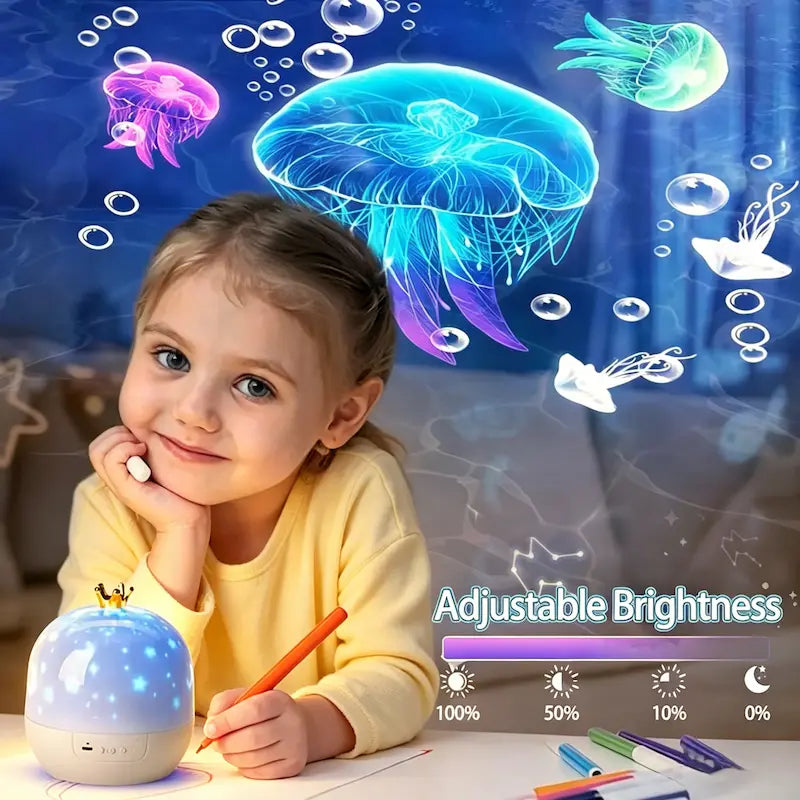 Rotating Star Projector & Kids Night Light for Bedroom