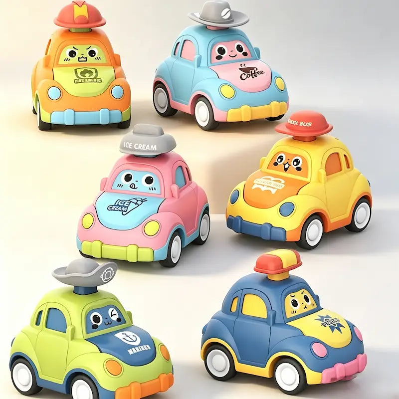 Cartoon Press & Go Toddler Toy Cars