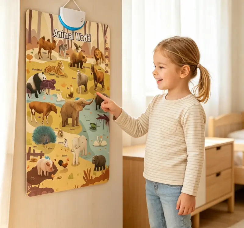 Interactive Talking ABC Alphabet Wall Poster
