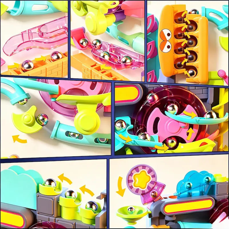 3D Marble Run Obstacle Adventure Game for kids