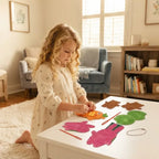 Safe DIY Felt Animal Sewing Craft Kit for Kids