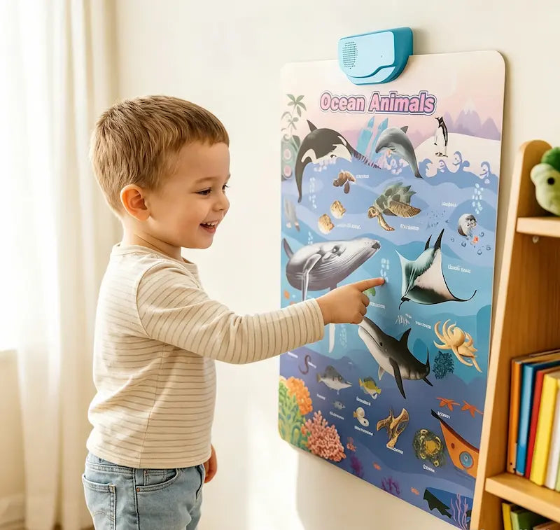 Interactive Talking ABC Alphabet Wall Poster