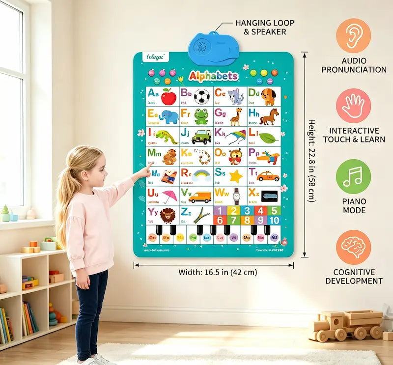 Interactive Talking ABC Alphabet Wall Poster