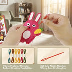 Safe DIY Felt Animal Sewing Craft Kit for Kids