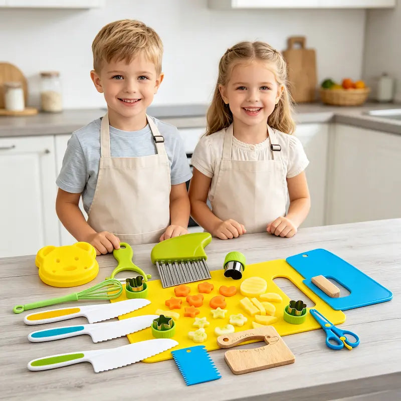 Safe Montessori Kitchen Tools Set for Kids