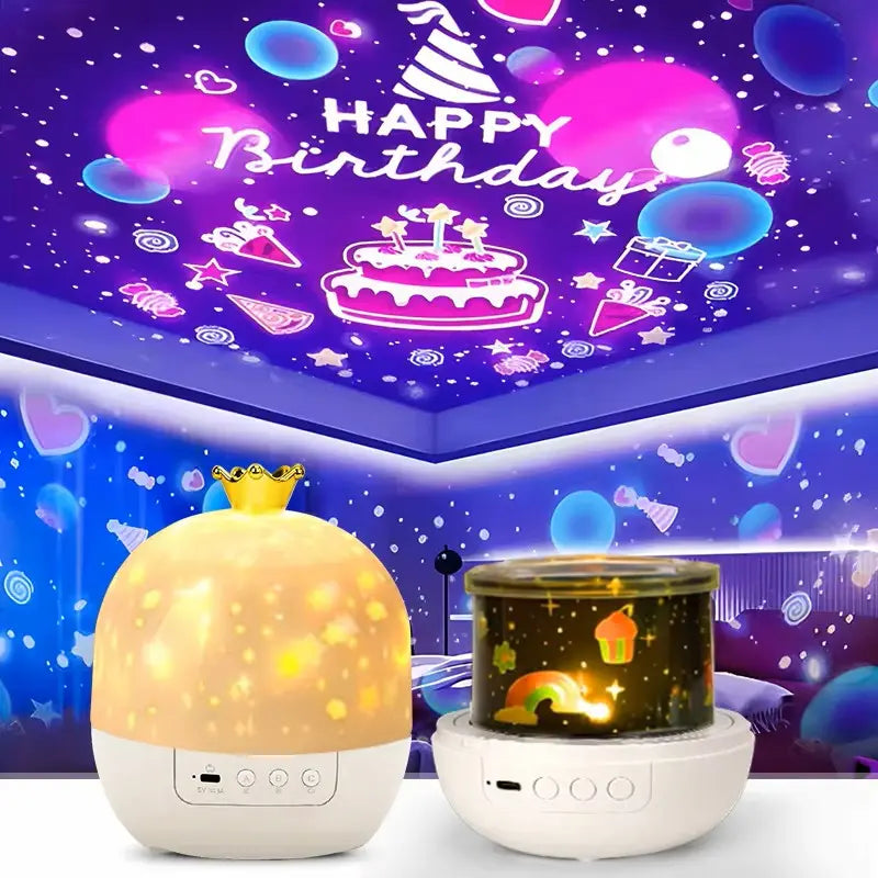 Rotating Star Projector & Kids Night Light for Bedroom