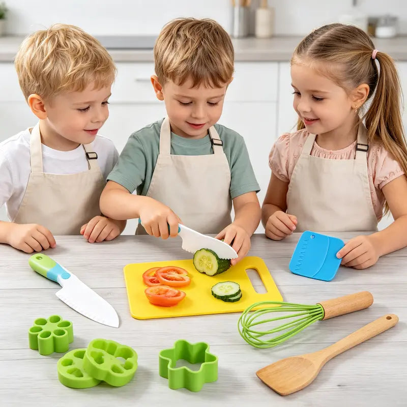 Safe Montessori Kitchen Tools Set for Kids