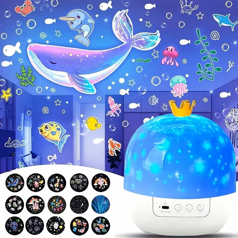 Rotating Star Projector & Kids Night Light for Bedroom