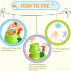 Kids Flying Disc Launcher & Catching Toy