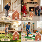 Christmas Gingerbread House Mini Golf Set Toy for Kids
