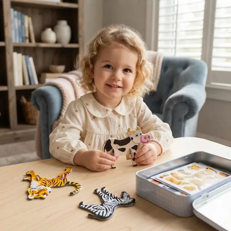 3D Cartoon DIY Assembly Puzzle Set for Kids