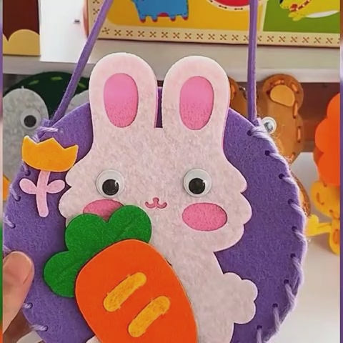 Safe DIY Felt Animal Sewing Craft Kit for Kids