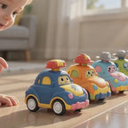 Cartoon Press & Go Toddler Toy Cars